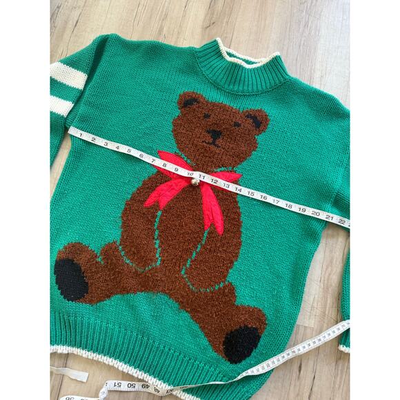 Vintage knitted sweater teddy bear - Picture 4 of 7